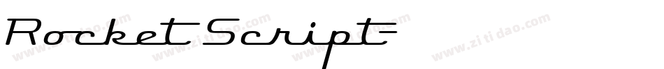 Rocket Script字体转换